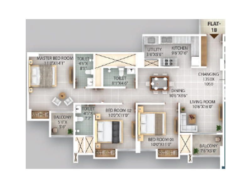 Trishul Mivaan Eternus Floor plan